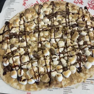 s'mores pizza