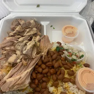 Pork was dry