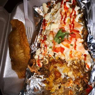 Chicken bowl and empanadillia! AMAZINGLY DELICIOUS!