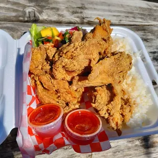 Fried chicken plate