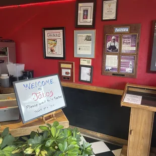 Inside the restaurant