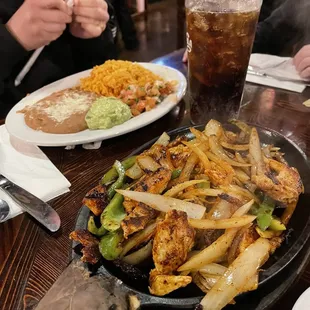 Chicken fajitas were delicious