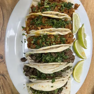 a plate of tacos