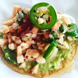 Tostada de Ceviche de Camaron (Weekend)