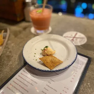 Pimento cheese amuse bouche