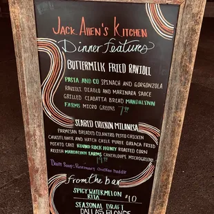 chicken wings and fried chicken, menu