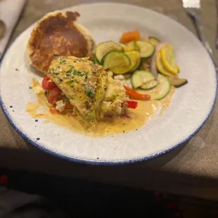 Pesto-Marinated Crab Stuffed Chicken