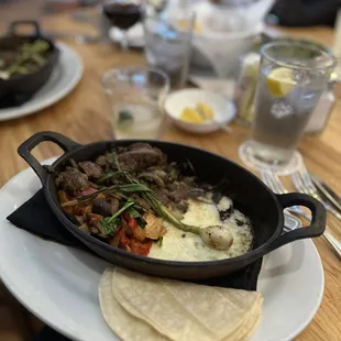 Steak Taco &amp; Fundido Skillet - very good!