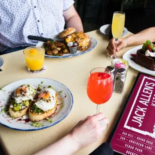 Brunch spread at Jack Allen&apos;s Kitchen
