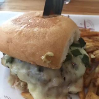 Green Chile Cheese Burger