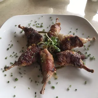 Bacon Wrapped Texas Quail