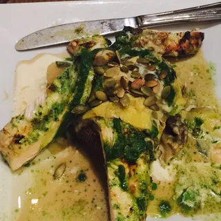 Pumpkin Seed Pesto Marinated Chicken Breast