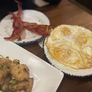 Extra side of bacon and eggs