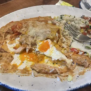 Tinga Chicken Enchiladas