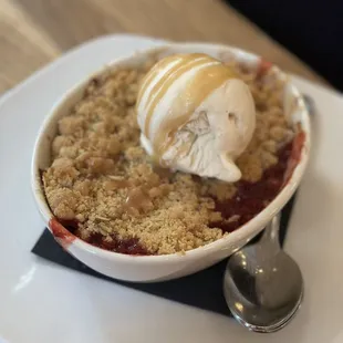 Apple Bourbon Pecan Cobbler