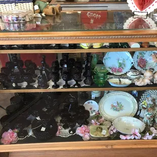 Antique Glassware and Dishes