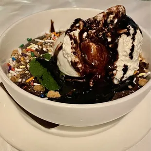 Dessert For Two | Flourless Chocolate Cake "Sundae"