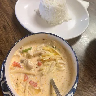 Red curry chicken