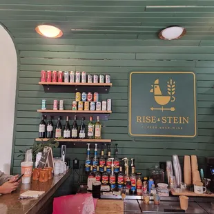 a man sitting at a bar