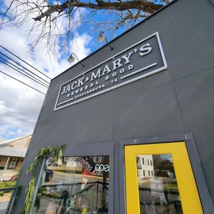 the exterior of the store