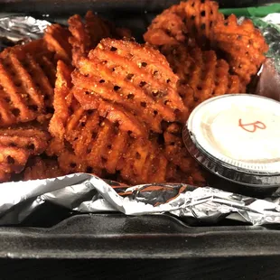 No filter!! Seriously yummy, crispy sweet potato fries!