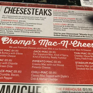 All Different kinds of Mac n cheese