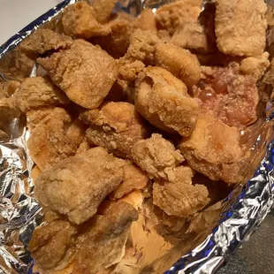 Chicken Skins w/ mire chicken chunks than actual Chicken Skins