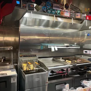 The bar side view of the grill!