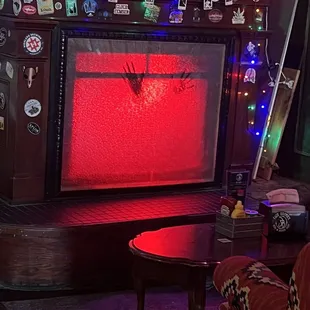 Creepy fireplace lol.