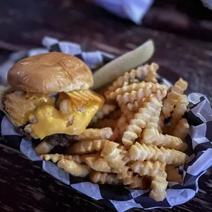 Greg Brady with fries