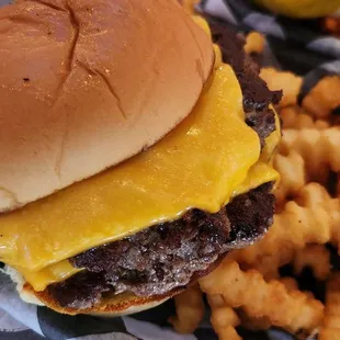 Plain Double Cheeseburger