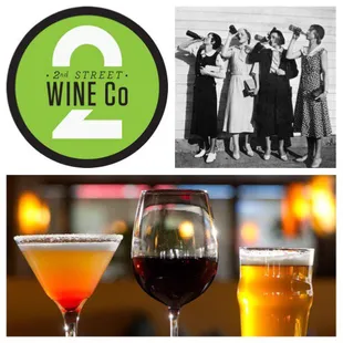 three different types of wine