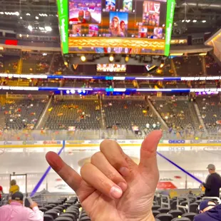 View from Jack Daniels Lounge @ T-Mobiles Arena!