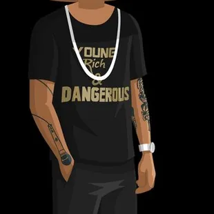 a cartoon of a man with headphones