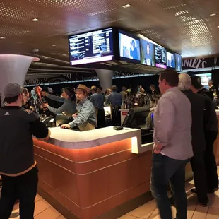 customers at the bar