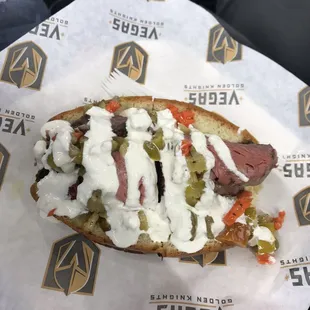 Herb Crusted Roast Beef sandwich $15 - from Jack Daniels Lounge