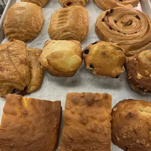 a variety of baked goods