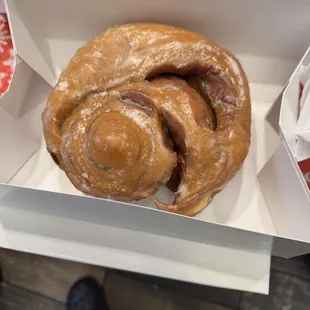 Very big cinnamon roll