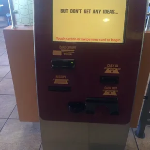 This is a cool idea. You can order your meal in a kiosk to save time.  Although it seems to fluster the staff a bit.