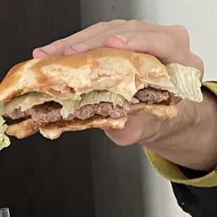 No cheese in burger