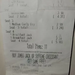 Thi legal? Each item is a separate order??? I paid an extra $1.33 which is whatever but for horrible service &amp; burnt food NAHHH