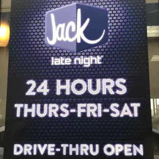 No longer 24hr drive thru 7 days week