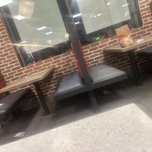 Dining room all a mess and staff unorganized