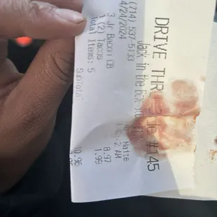 Two tacos and Jr Bacon Ultimate Cheeseburger