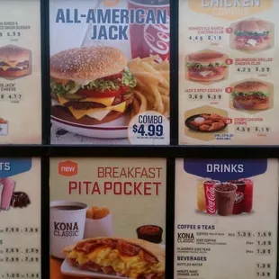 Menu board