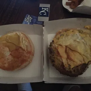 Here's what they call the "bacon" cheeseburger...