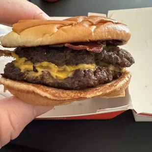 Jacks version of a "smash burger"