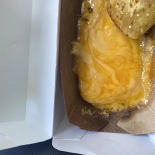 She hooked it up with cheese on the side . Her team rocks,