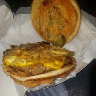 Single burger made with no care for 10$ smh