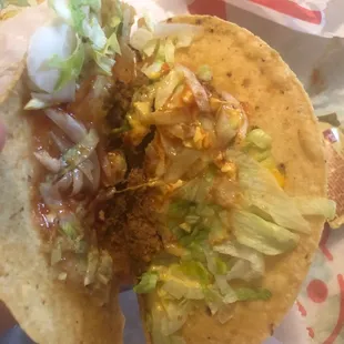 Ordered 12 tacos asked for no lettuce for 6 of them. Not very much much meat in any of the tacos and lettuce in every taco.